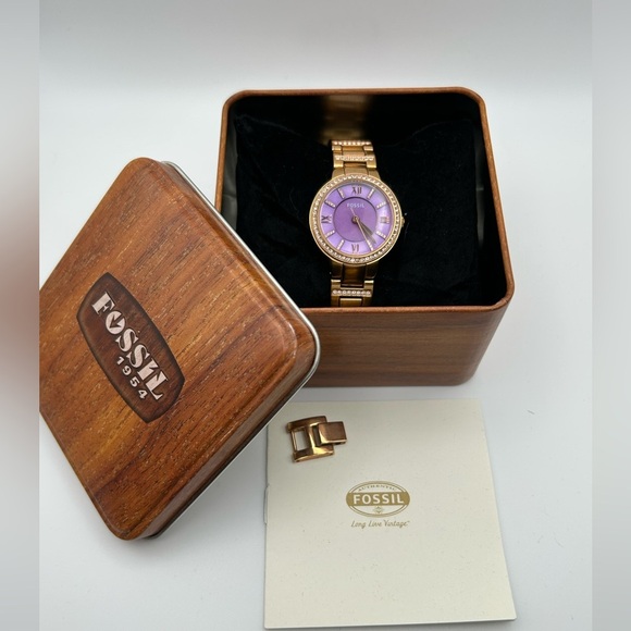 Fossil Jewelry - Euc Women’s Fossil Virginia Watch